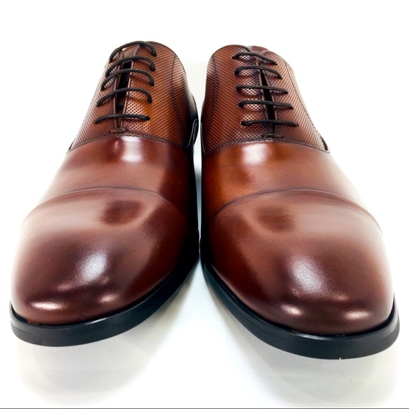 Steve Madden Private Lace-Up Men's Leather Oxfords - Picture 6 of 16